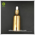 50ml glass bottle shiny gold essential oil bottle glass dropper bottle cosmetic packaging